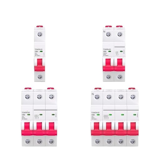 Disjoncteur miniature C25A 1P 2P 3P 4P pour tableau 50/60HZ 6KA