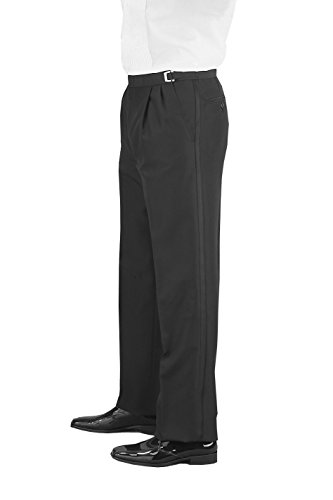 Man's Pleated Front, Adjustable Waist, Tuxedo Pants