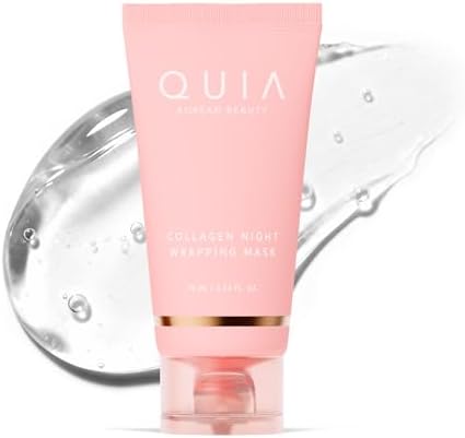 QUIA Collagen Wrapping Mask 75ml - Clinical +92% Firmer Appearance - Overnight Glass Skin Peel Off - Korean Skincare - All Skin Types - Better Than Sheet Masks