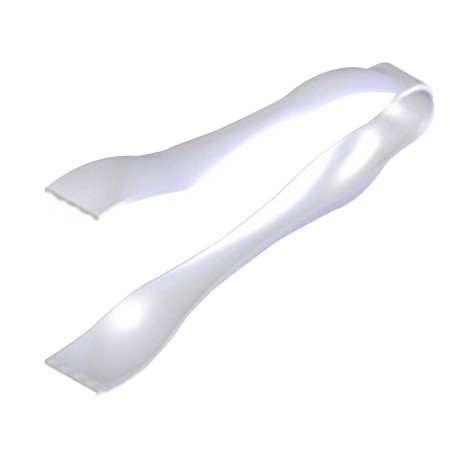 Sabert UCL72STNG 6 1/4" Clear Disposable Plastic Tongs 72 / Case
