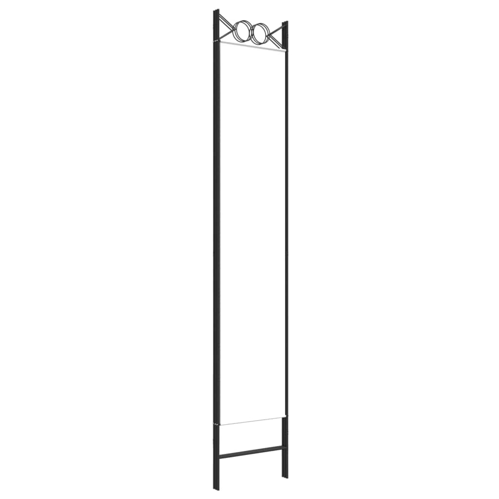 Paravent 3 Panneaux Blanc 120x220 cm Tissu Séparation de Pièce Design Pliable Cloison de Séparation de Chambre Espace Privé Ecran d'intimité Séparation de Bureau Bloquer Le Soleil