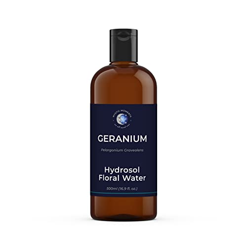 Eau florale de géranium naturelle 500ml hydrolat visage corps et soin végan