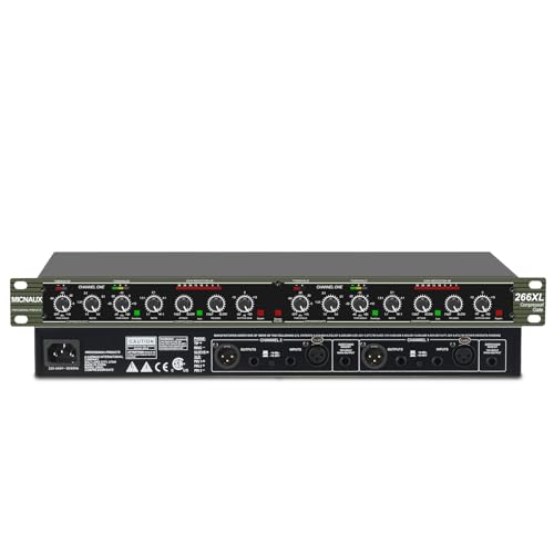 Professional Dual-Channel Audio Compressor with Noise Gate