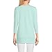 Lands' End Womens 3Q Cotton Supima Crew Neck Tunic Pale Sky Regular Medium