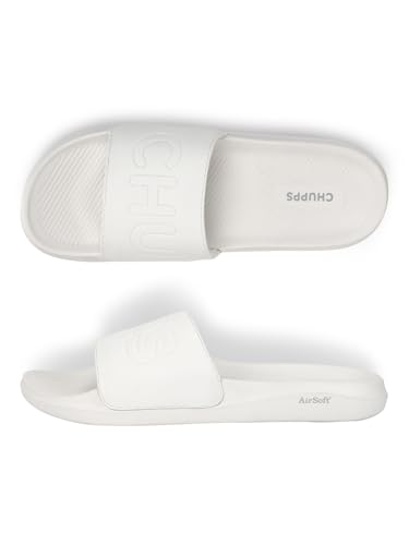 Image of CHUPPS Pure Black Drift Orthopedic Slippers | Soft Footpharma Footbed | Breathable Ventilation Holes | Lightweight Flip Flops | Anti-Skid Chappals for Everyday For Mens