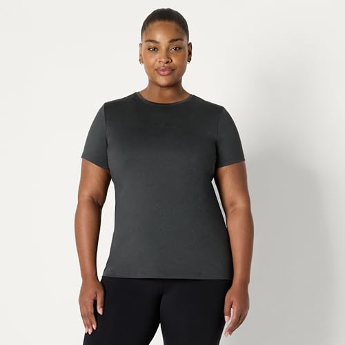 Image of Amazon Essentials Women's Active Quick Dry Tech Stretch Short-Sleeve Crewneck T-Shirt, Multipacks