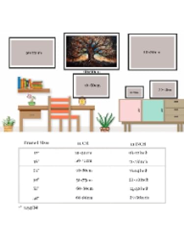 Toile arbre de vie 80 x 110 cm : la solution déco pour mur vide