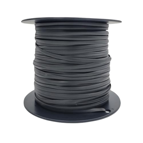 Burlete plano de 0.290 pulgadas negro para reparar mosquiteras 2