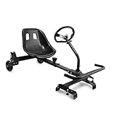 【Sedile hoverkart regolabile】 Con i leaver di controllo di base, puoi controllare facilmente il movimento del tuo segway; avanti, indietro e sinistra destra.