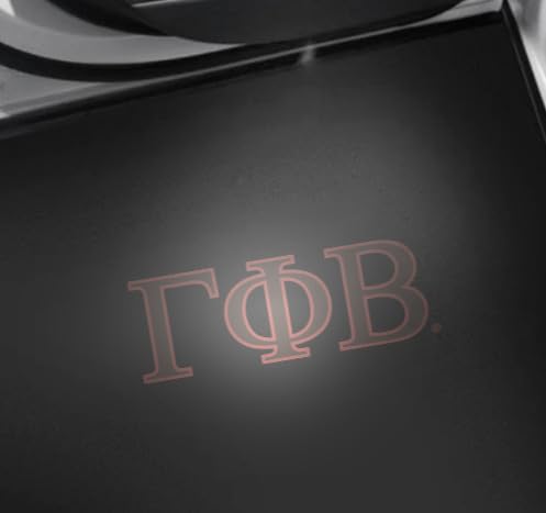 Sorority Shop Gamma Phi Beta Car Door LED Projector Lights, 2 Pack - Greek Letters Design Courtesy Lights