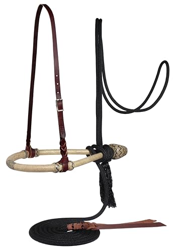 Professional's Choice Bosal/Mecate Set | Complete with Blood Knot Latigo Hanger and a Black 7/16