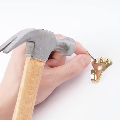 Amazon Basics Picture Hanging Hardware Assortment Kit, 220 Piece Set, Brass - Image 8