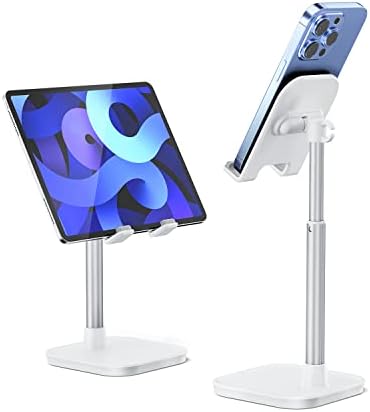 narmle Cell Phone Stand, Adjustable Phone Stand for Desk, Desktop Phone Holder Stand, Tall Phone Stand Cradle Compatible with iPhone, Galaxy and All Smart Phones