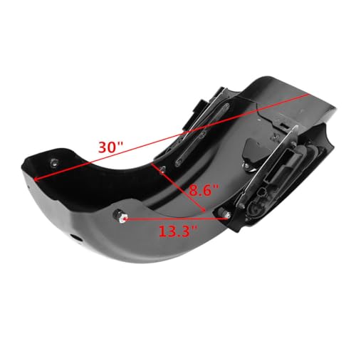 Alforjas duras con sistema guardabarros trasero para Harley miniatura 7