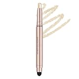 DekRion Eyeshadow Stick, Shimmer-Cream Eye Shadow Pencil, Eye Shadow Sticks Long-Lasting Waterproof, Glitter-Eyeshadows Stick with Soft Brush for Eyeshadows Makeup(02Champagne-gold)