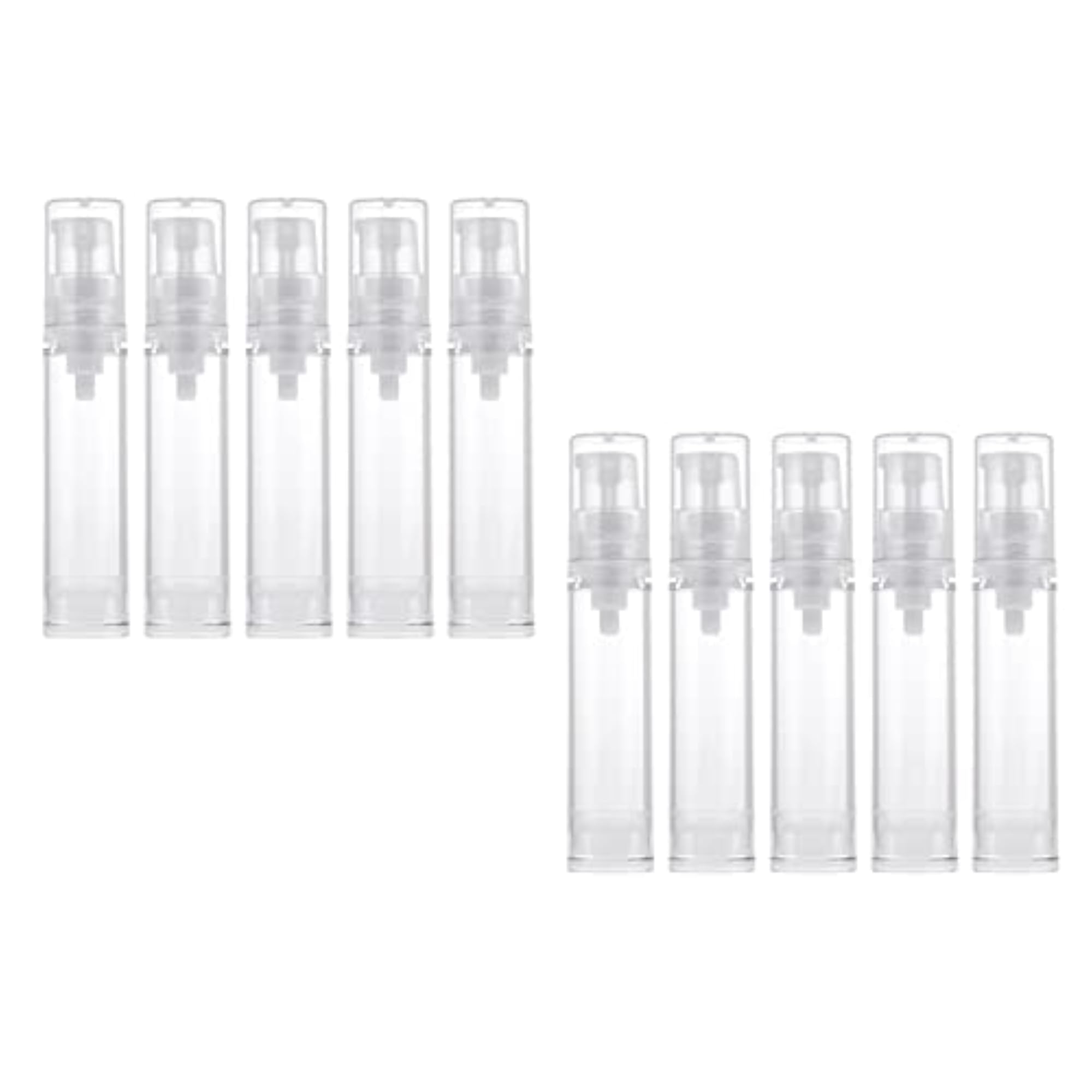 10 Pieces 10ml Empty Refillable Airless Pump Bottles
