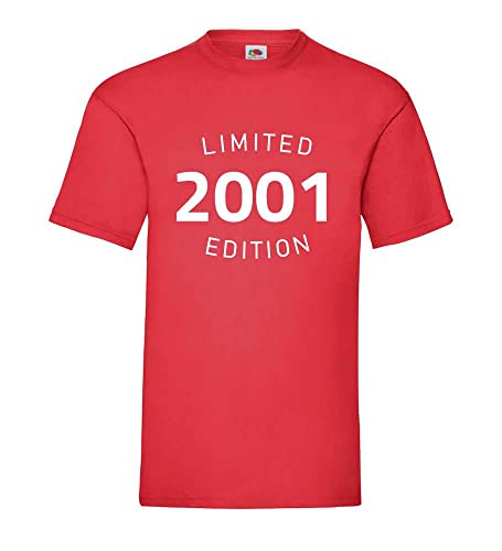 T-shirt 2001 Limited Edition homme le cadeau rouge idéal en taille XXXL