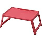 [山善] 折りたたみ ミニテーブル 幅63×奥行35×高さ25cm コンパクト スマートフォンスタンド付き 完成品 ローズレッド CFT-5035(RR) 在宅勤務