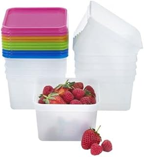 Lakeland Stack-a-Boxes Plastic Food Containers & Lids, 750ml - Pack of 10