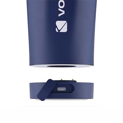 Image of VOLTRX ChillMix Shaker Bottle Insulated Stainless Steel - USB C Rechargeable Electric Protein Shake Mixer, Shaker Cups for Protein Shakes and MealReplacement, Chrome Steel