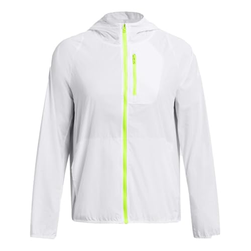 Veste running Under Armour Phantom vêtement de course femmes blanc pour courir protégée - 4