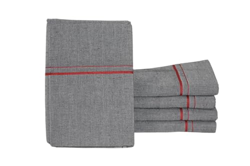 Image of Pure Cotton Dhoti for Men (1.28 x 1.87 m) | Solid Panchalu with Varied Small Color Border | Kerala Cotton Veshti, Khadi Dhoti | Lightweight Pooja & Temple Wear