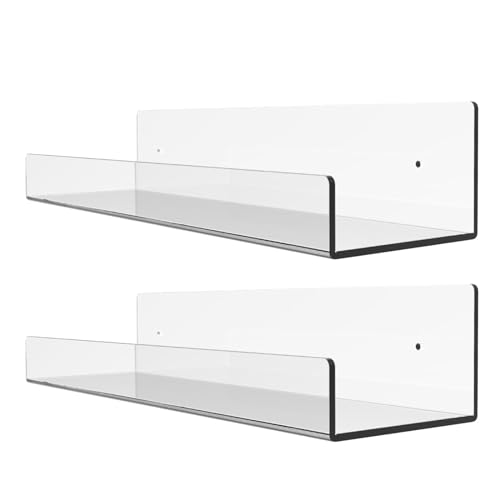 JISADER Organizador de ducha acrílico, estante de almacenamiento para caddies de ducha, estante de...