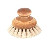 Iris Hantverk Birch and Horse Hair Round Dish Brush with Knob