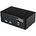 Price comparison product image StarTech.com DVI KVM Switch with Audio & USB 2.0 Hub  2-Port USB KVM Switch - 1920 x 1200 - Dual Monitor KVM Switch (SV231DD2DUA)