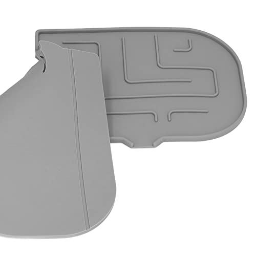 Image of Faucet Mat, Silicone Sink Faucet Splash Guard Pad, Handle Drip Catcher Tray for Kitchen, Bathroom, Apartment, Hotel(Grey)