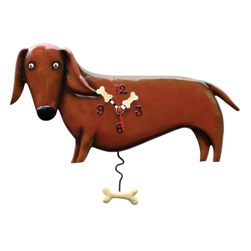 Allen Designs Enesco Oscar The Dachshund Dog with Bone Sculpted