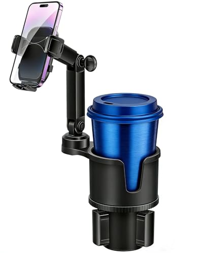 Cup Phone Holders for Your Car, [360°Adjustable] Car Cup