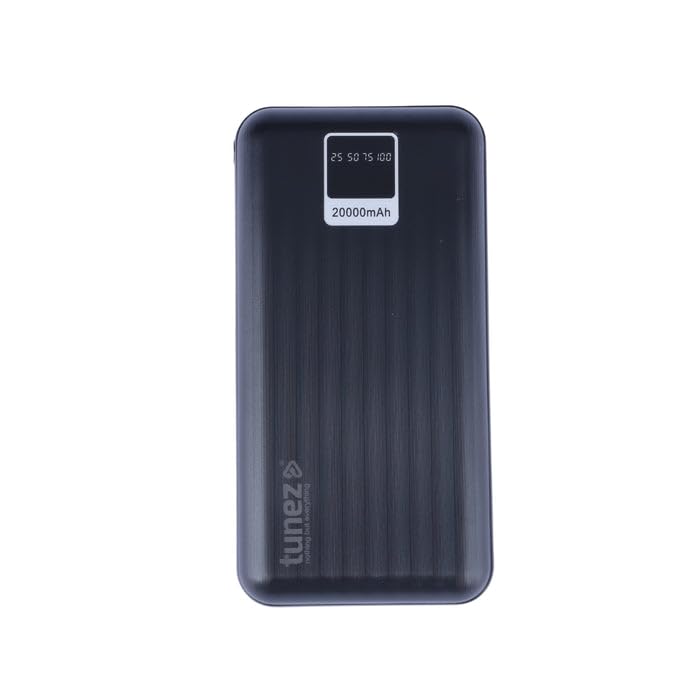 Tunez Prime Power Series PB2231 20000mAh Power Bank | 12W Max Output, Digital Indicator