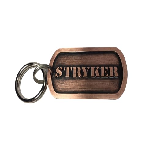 US United States Military Style Dog Tag Pet Id-Engraved Raised Name In Nickel, Brass or Copper-Hand Cut And Personalized Dog Tag (1.5
