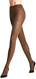 FALKE Damen Family Baumwolle Damenstrumpfhose ohne Muster Blickdicht Baumwollstrumpfhose umweltfreundlich einfarbig 1 Stück Strumpfhose, Braun (Tawny 5124), 44-46