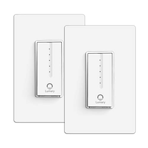 Lumary Smart Dimmer Switch, 2.4GHz Wi-Fi Light Switch with APP and Voice Control