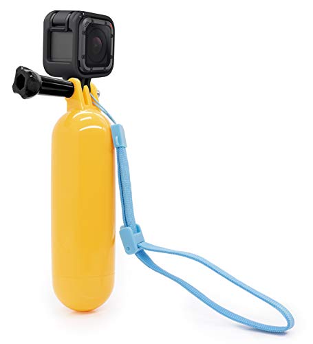 Impugnatura Galleggiante WOLFANG Per Action Cam – Manopola Subacquea In ABS, Monopiede Con Cinturino E Vite Lunga