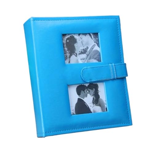 Album Fotografico 1 elegante album fotografico in pelle con design a inserto, perfetto for preservare i tuoi ricordi(Blue-200z)