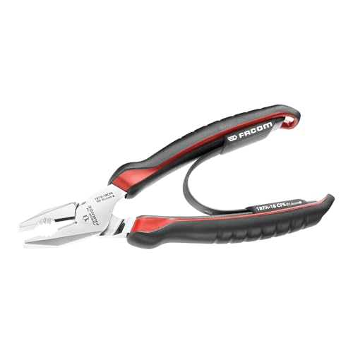 FACOM 187A.18CPE Universelle pinces, Rouge/Noir, 180 mm