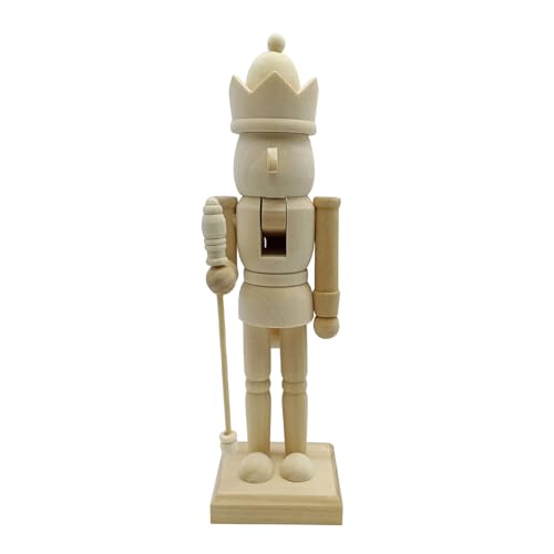 YRTUOP Holz Weihnachten Nussknacker Figuren, Unbemalte Nussknacker...