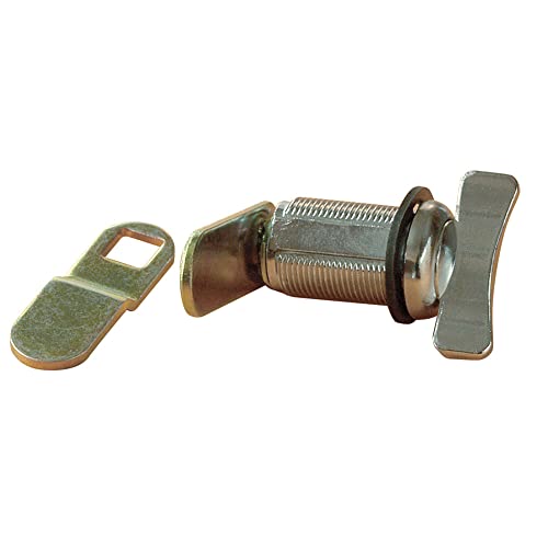 RV Designer L529, Non-Locking Compartment Lock, Thumb Turn, Weather Resistant, 1-1/2 inch, Outdoor Hardware, Silver