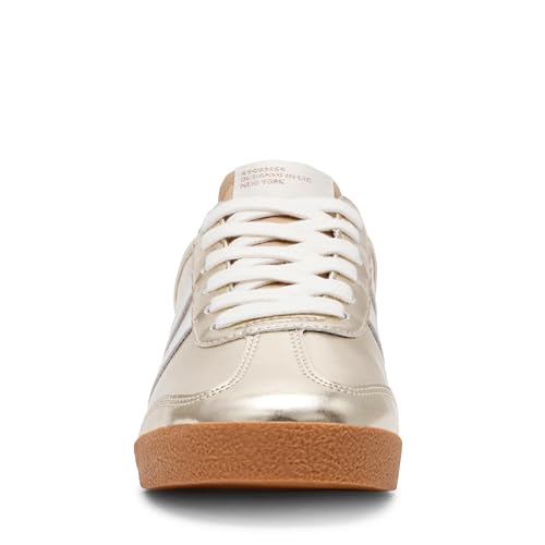 Steve Madden Steve Madden Women's Hudsin Sneaker, Gold Multi, 10