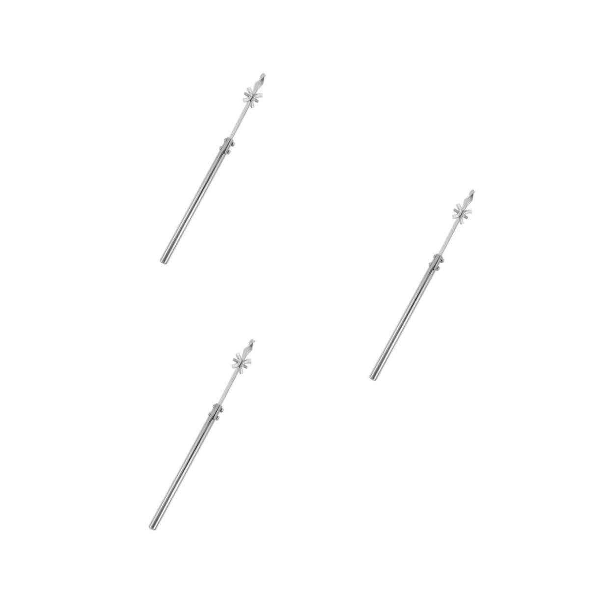PRETYZOOM 3 pezzi Clip per Termometro da Laboratorio Inox Resistente Accessorio Leggero e Compatto per Misurazioni Precise Scientifico e Didattico
