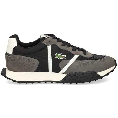 Lacoste Mens L-Spin Deluxe Sneaker, BLK/DK Gry, 13