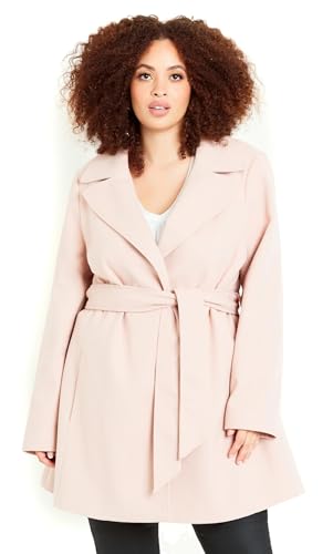 EVANS Duster Coat Light Pink 22-244