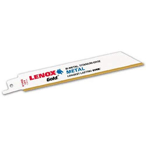 LENOX Tools 21060656GR Gold Power Arc Reciprocating Saw Blade, Fo...