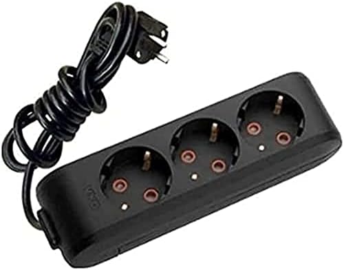 Viko Multi-Let Siyah Üçlü Priz Topraklı Kablolu Çocuk Korumalı 5 Mt - Görsel 1