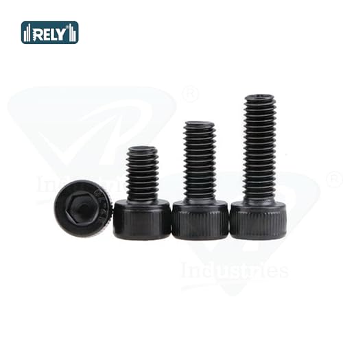 Image of Rely VP INDUSTRIES (Pcs-25) M6 X 20 mm Allen Socket Head Cap Screw Bolt - High Tensile 10.9 Grade | Allen Socket Head Screw Alloy Steel Black