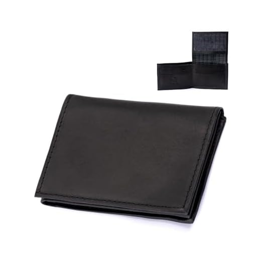 Carteira Masculina de Couro Liso Legítimo Preta Moderna Social Porta Cartão Abertura em L