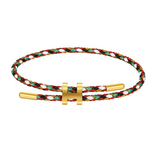 Image of AIMADE Bracelets for Women Adjustable Charm Bracelet, 18k Gold-plated Buckle Design Titanium Steel Wire Rope Women's Gift Jewelry